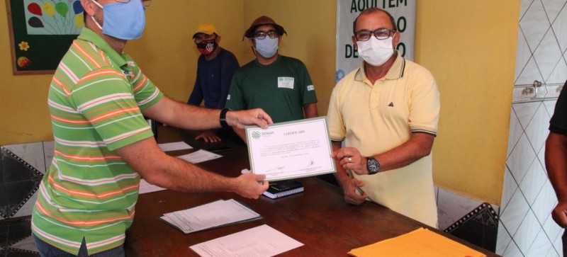 Prefeito Josimar da Serraria prestigia entrega de certificados de capacitação realizada pelo SENAR