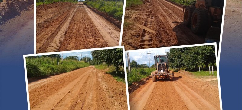 Melhoria na estrada de acesso ao Povoado Urubuçu, Zona Rural de Presidente Médici