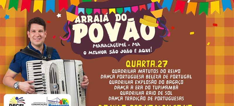 Danilo Pernambucano vai animar o Arraiá do Povão nessa quarta, 27
