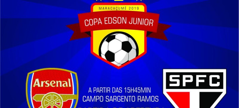Copa Edson Junior de Futebol começa hoje, 16