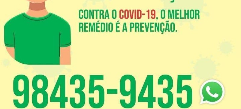 Maracaçumeenses contam com número para informar sobre pessoas que chegaram de viagem no município