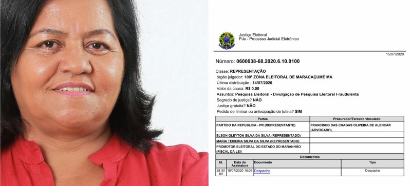 Justiça eleitoral determina retirada imediata de pesquisa irregular veiculada por servidor público aliado de Diva Silva, prefeita de Centro Novo