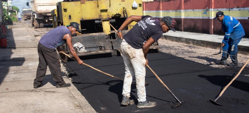 Mais 4 ruas começam a ser asfaltadas em Junco do Maranhão