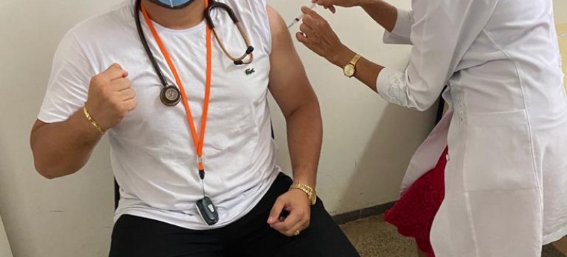 Imunização dos primeiros profissionais de saúde de Junco do Maranhão fortalece combate ao coronavírus