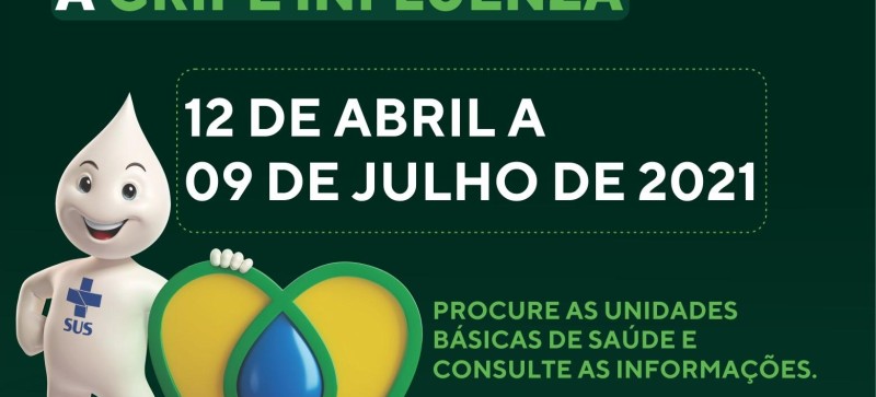 Prefeitura de Governador Nunes Freire inicia campanha de vacinação contra a influenza 2021 nesta segunda, 12