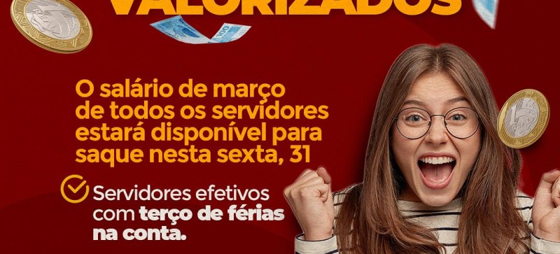 Prefeitura de Junco do Maranhão confirma pagamento de março com terço de férias para Efetivos