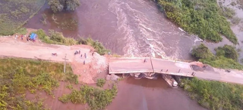 Por risco de desabamento, ponte que dá acesso a cidade no Maranhão é interditada