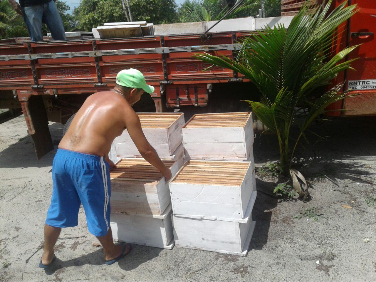 Prefeitura entrega caixas de abelha aos apicultores do município