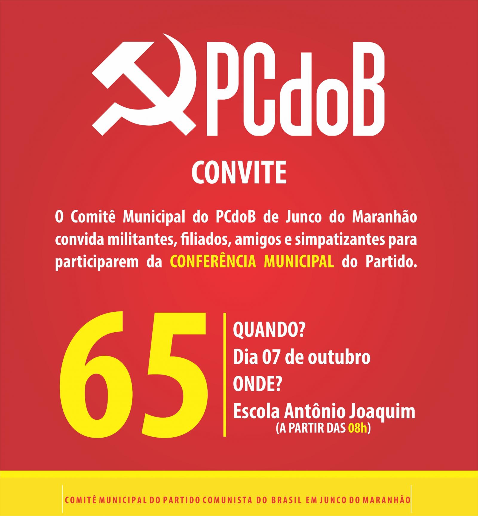 Antonio Filho convida para Conferência Municipal do PCdoB