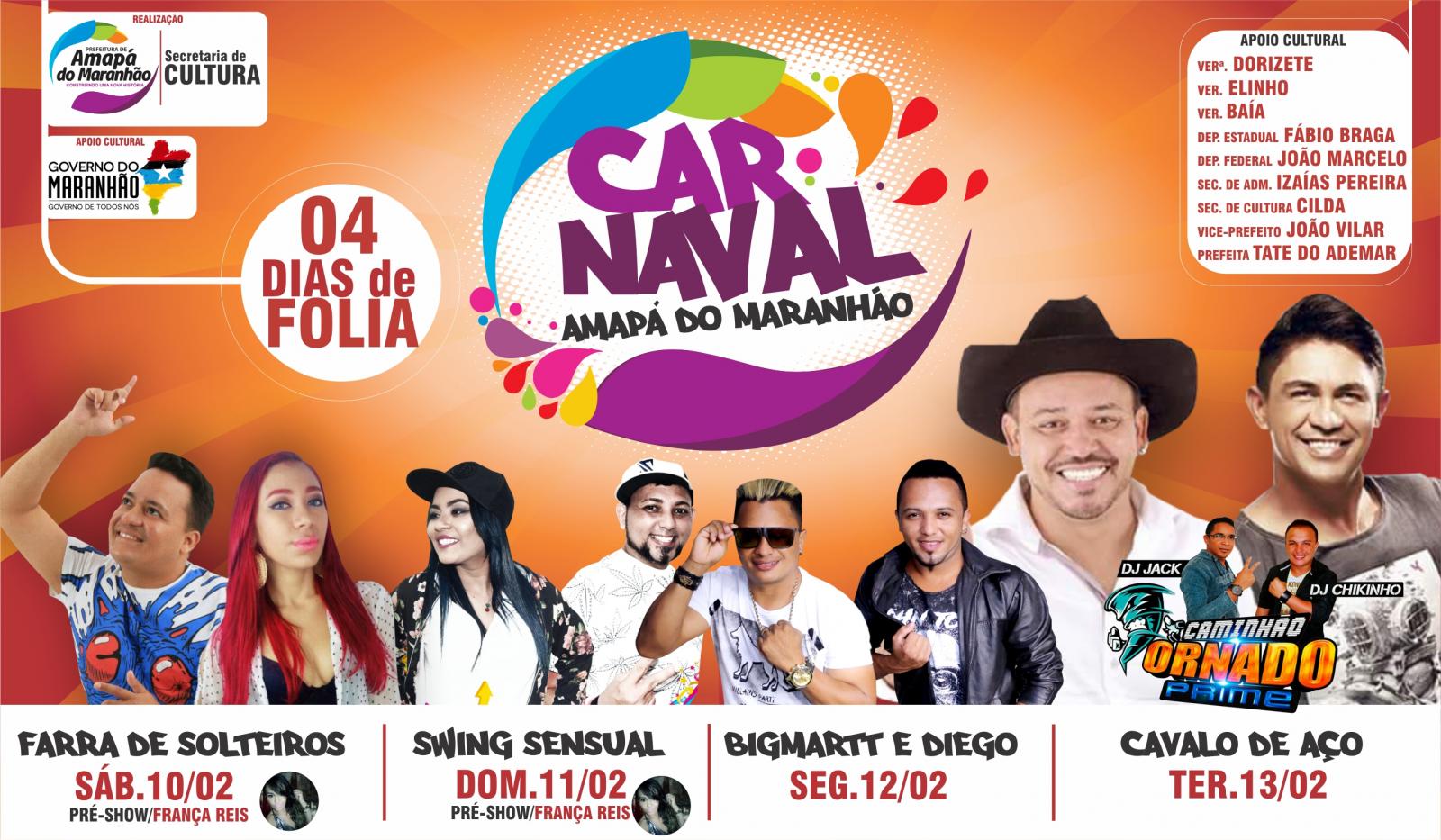 Carnaval de Amapá do Maranhão 2018 vai ser bom demais