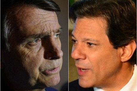 RealTime Big Data: Bolsonaro tem 12 pontos de vantagem sobre Haddad