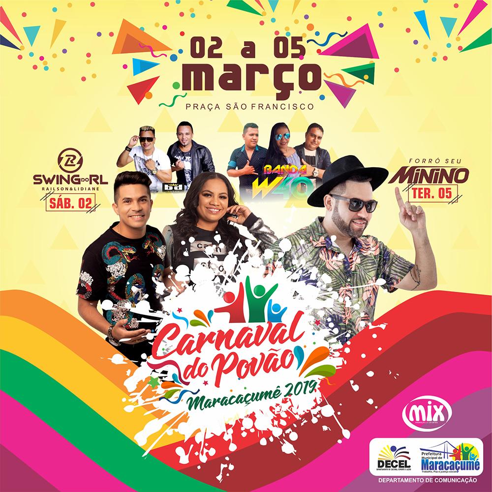 Atrações do Carnaval 2019 de Maracaçumé