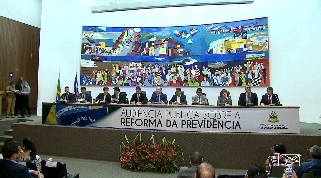 Projeto de reforma da previdência é discutido em audiência na ALEMA