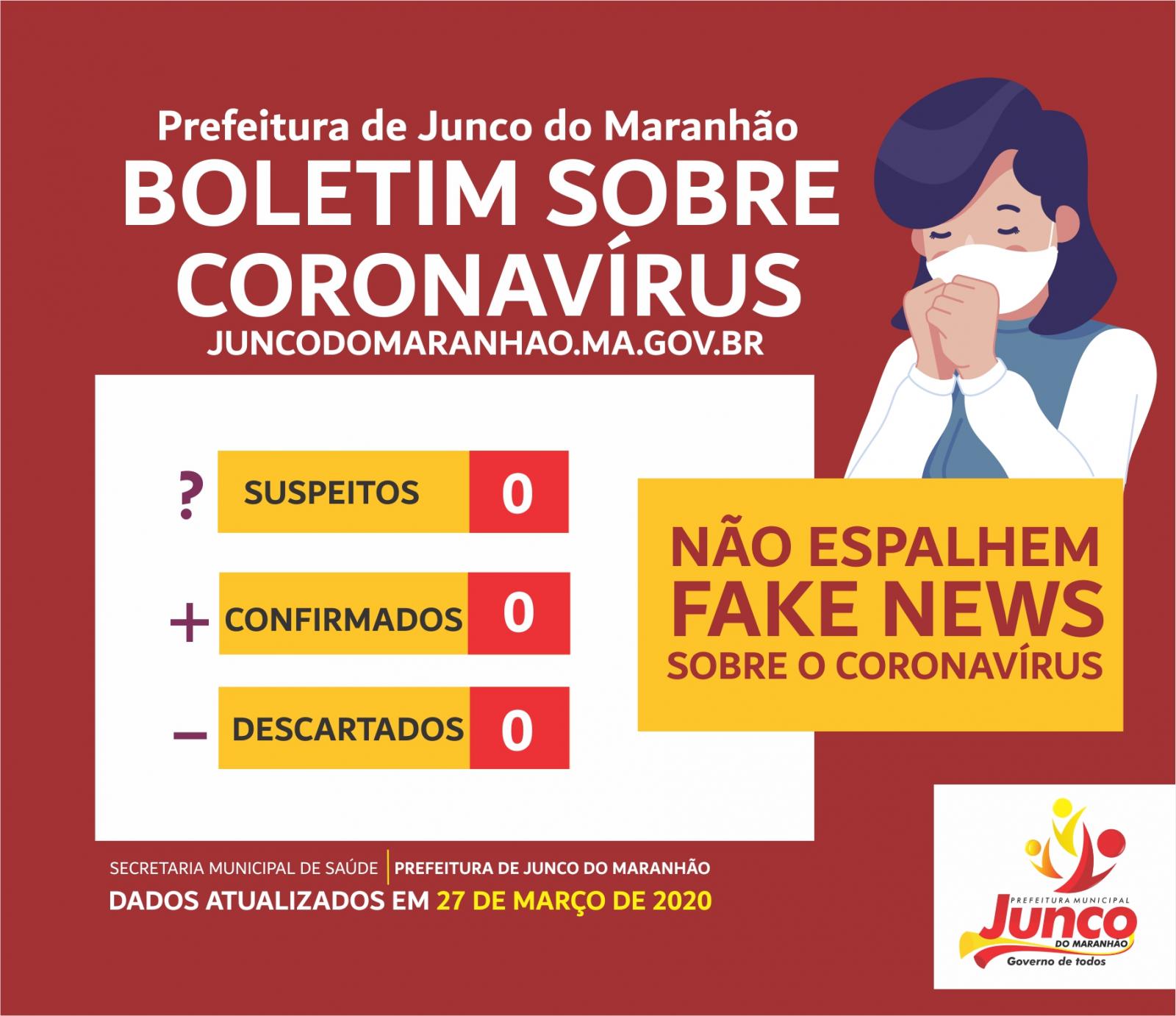 Junco do Maranhão não registra casos do novo Coronavírus