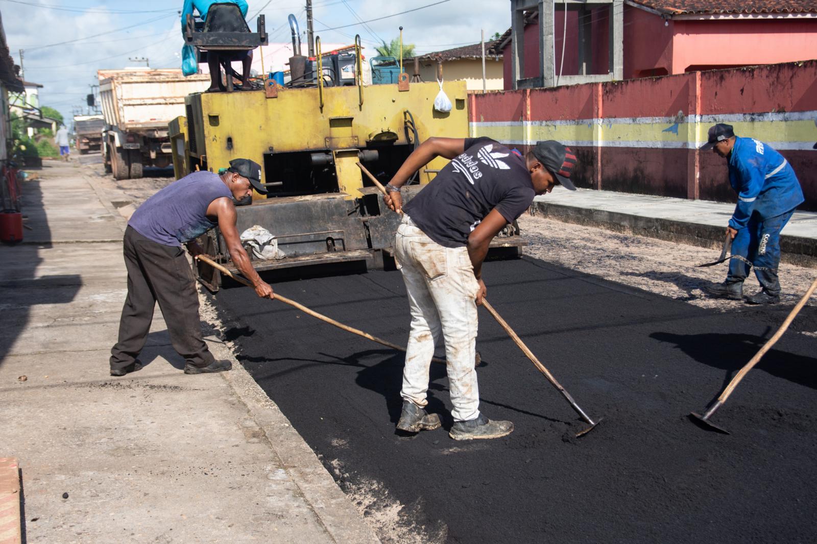 Mais 4 ruas começam a ser asfaltadas em Junco do Maranhão