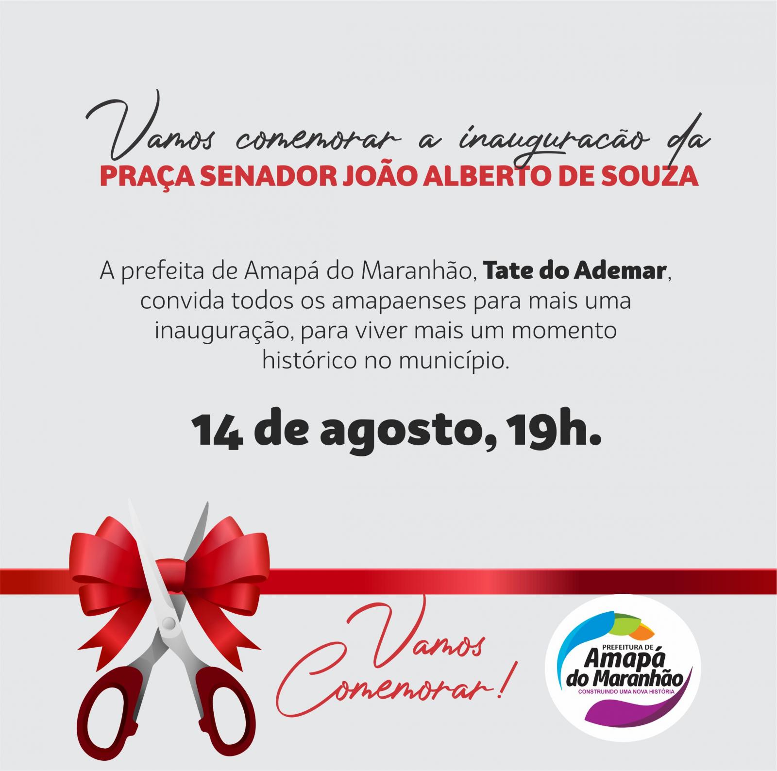 Prefeitura de Amapá do Maranhão vai inaugurar uma praça nesta sexta, 14