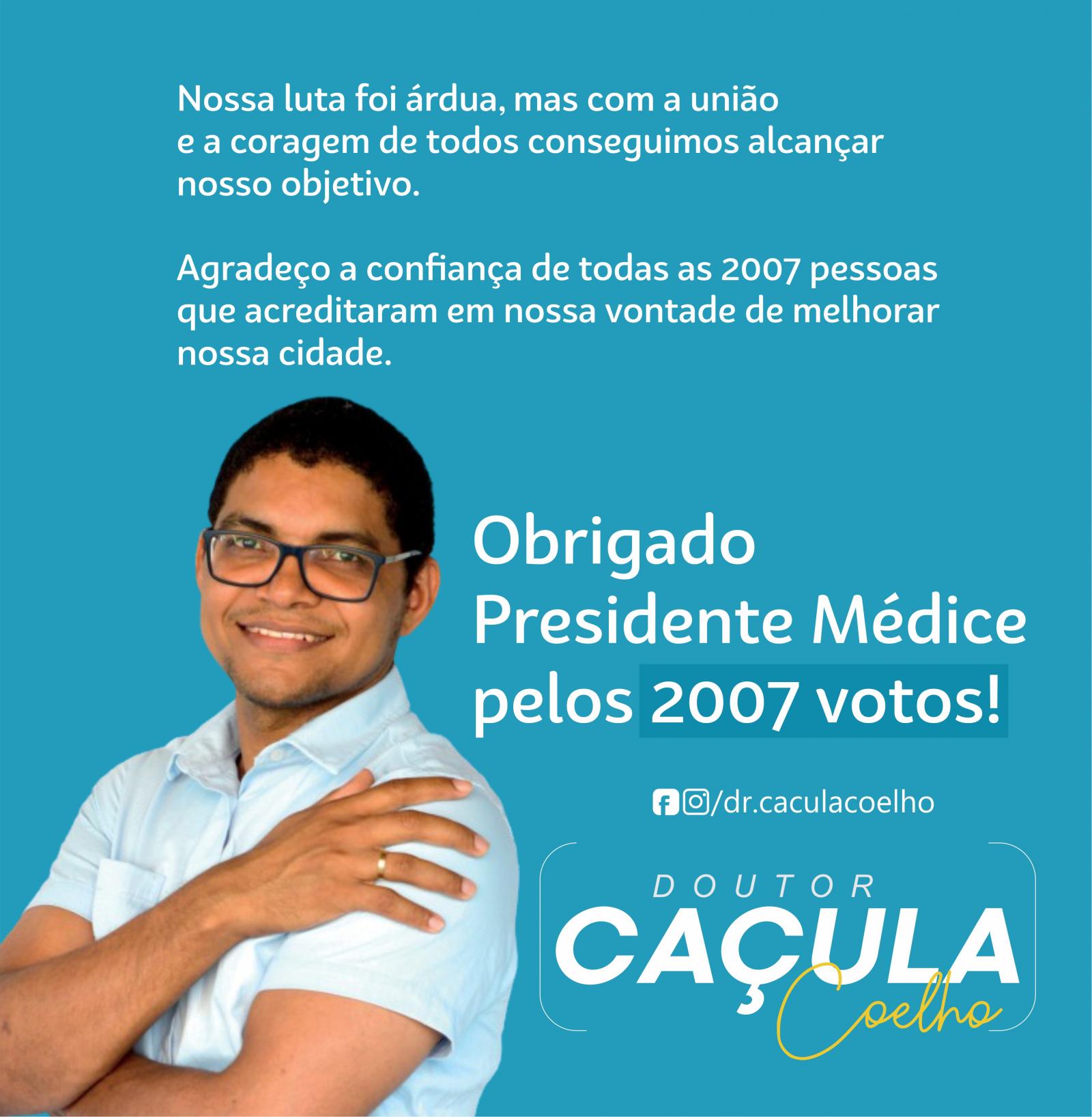 Dr. Caçula Coelho é eleito prefeito de Presidente Médici