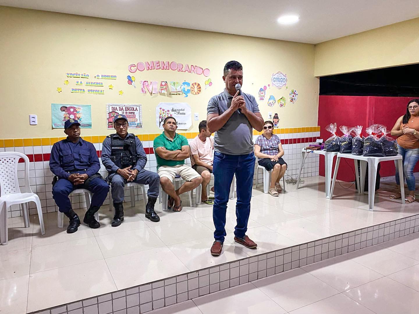Prefeito de Junco do Maranhão reforça segurança nas escolas municipais