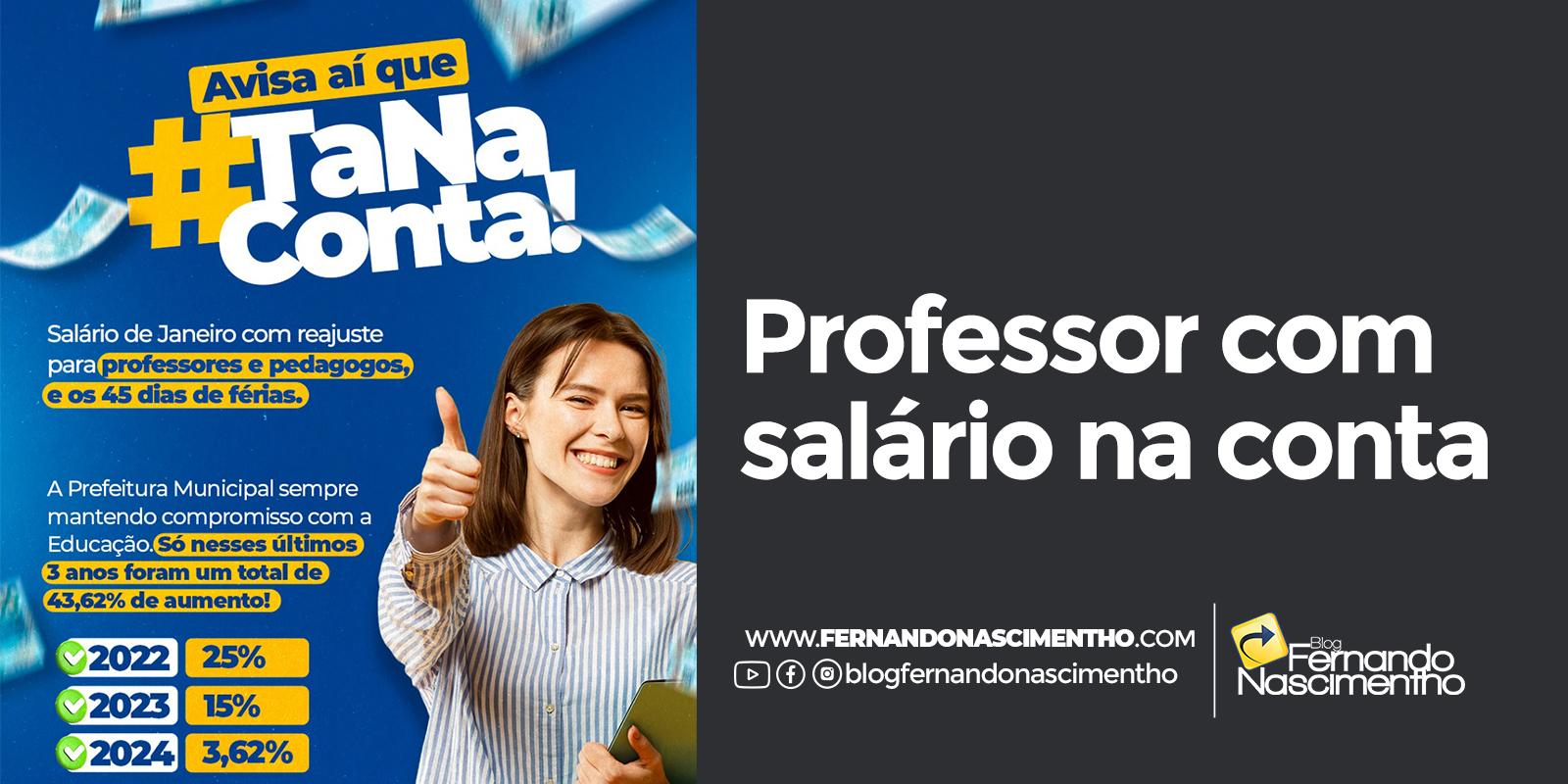 Prefeitura de Centro Novo do Maranhão confirma reajuste salarial dos professores efetivos